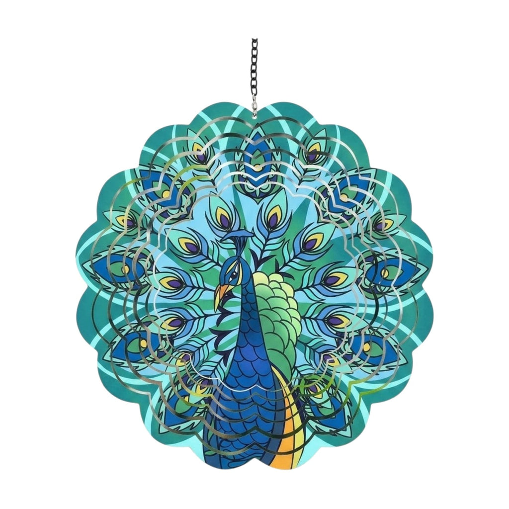 Spinner de viento pavo real