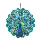 Spinner de viento pavo real
