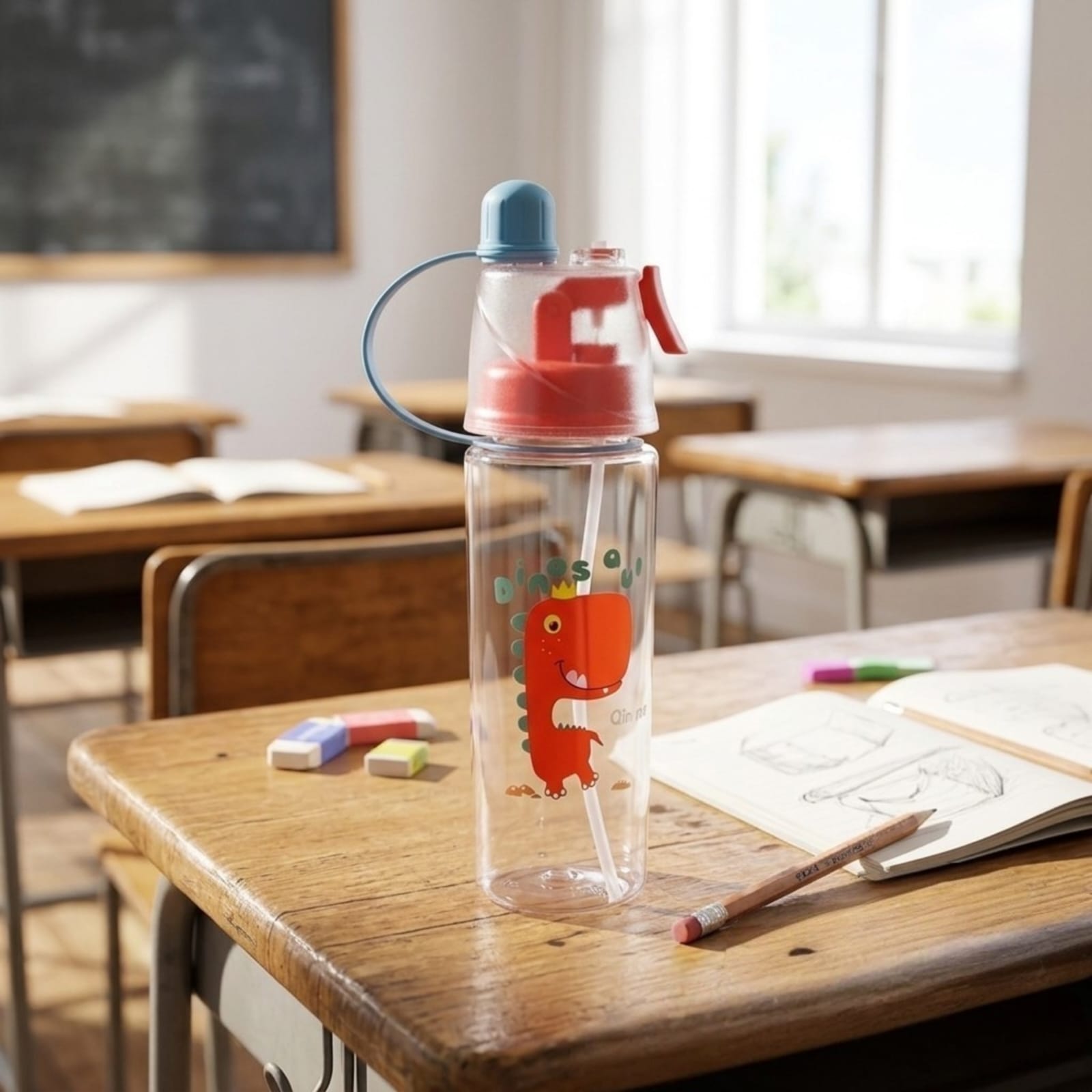 Botella plástica infantil