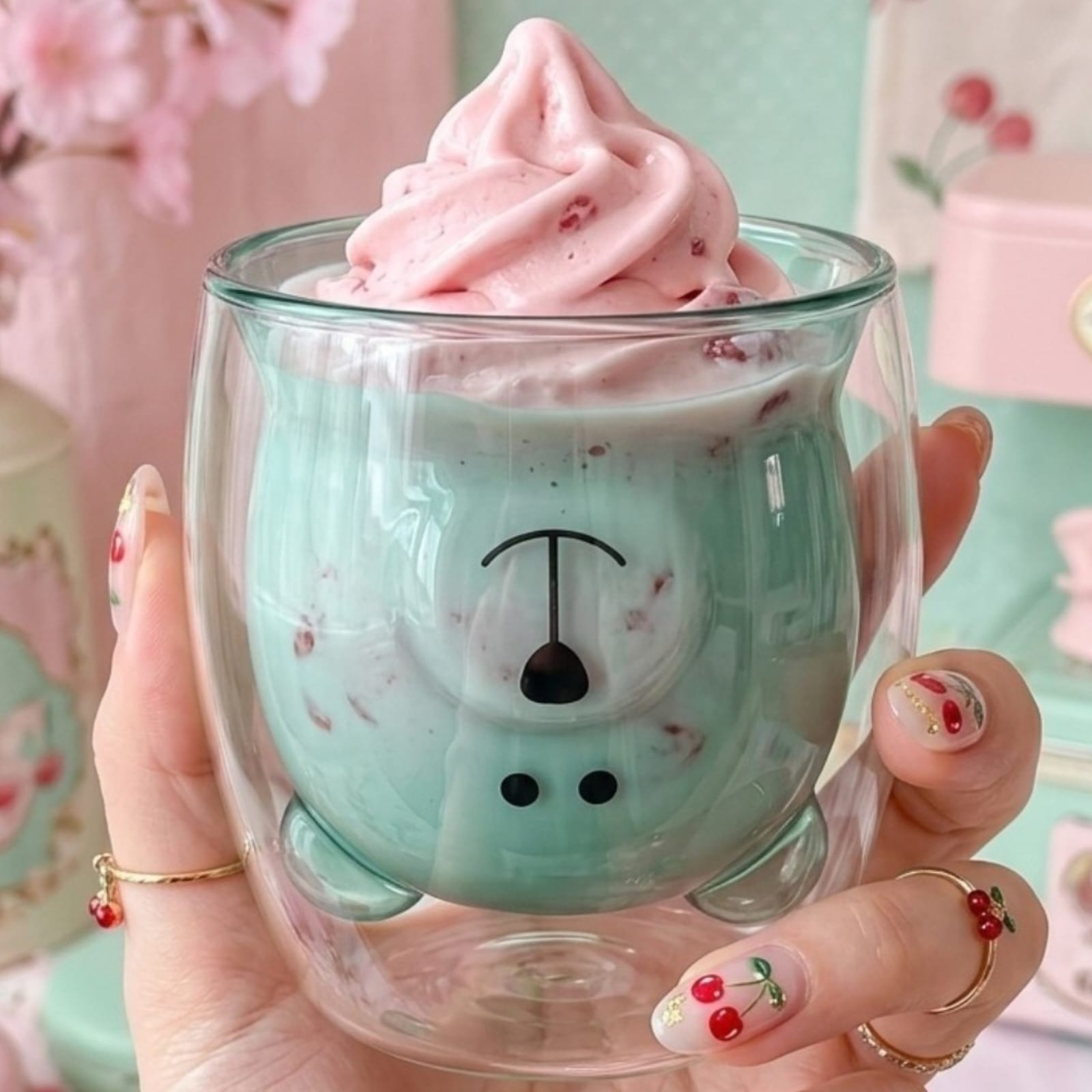 Vaso vidrio, figuras 3D