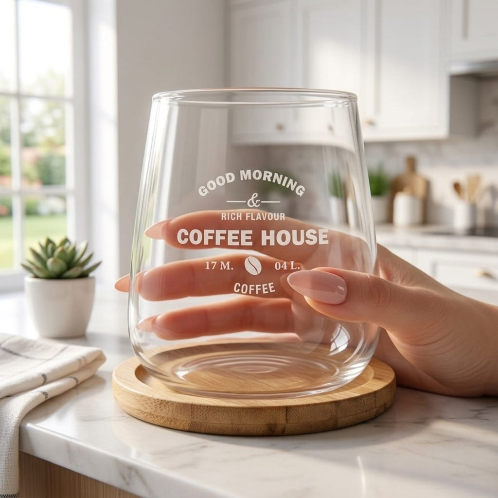 Vaso vidrio, estilo coreano