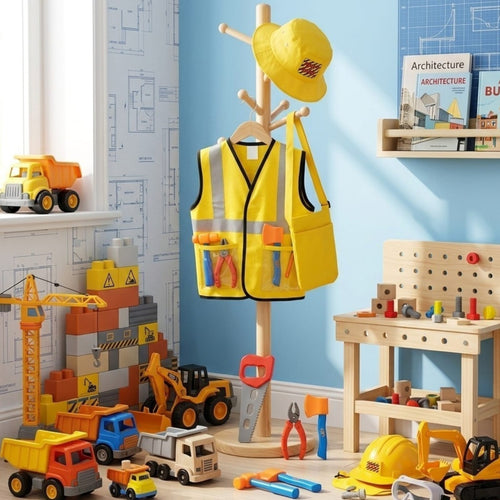 Disfraz infantil construcción
