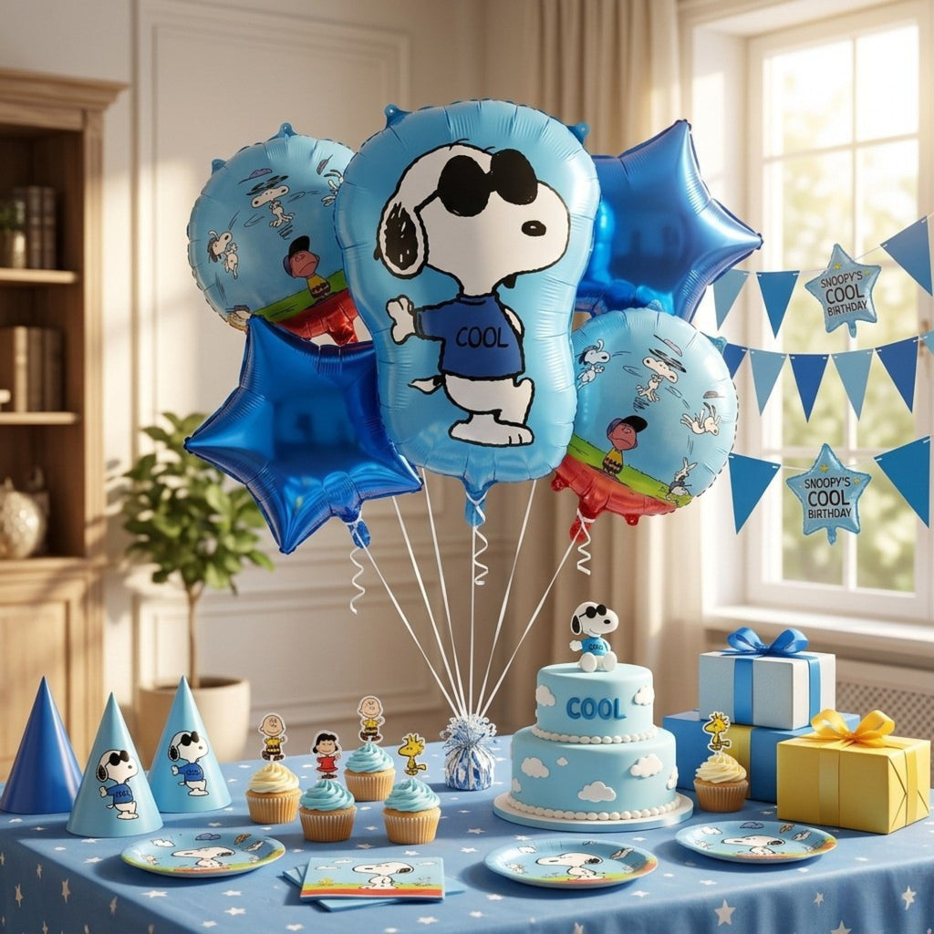 Set de globos Snoopy / 5 Piezas