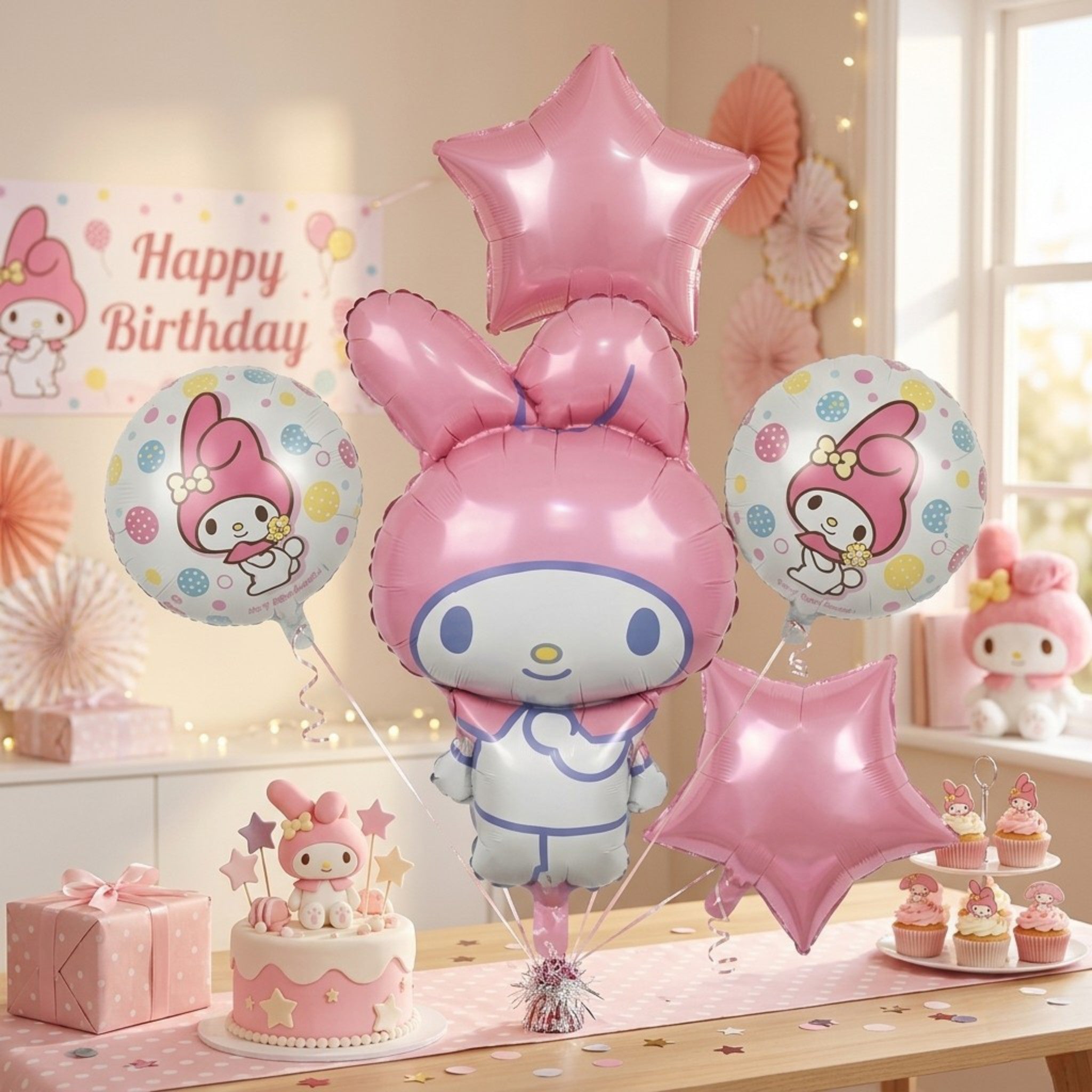 Set de globos My Melody / 5 Piezas