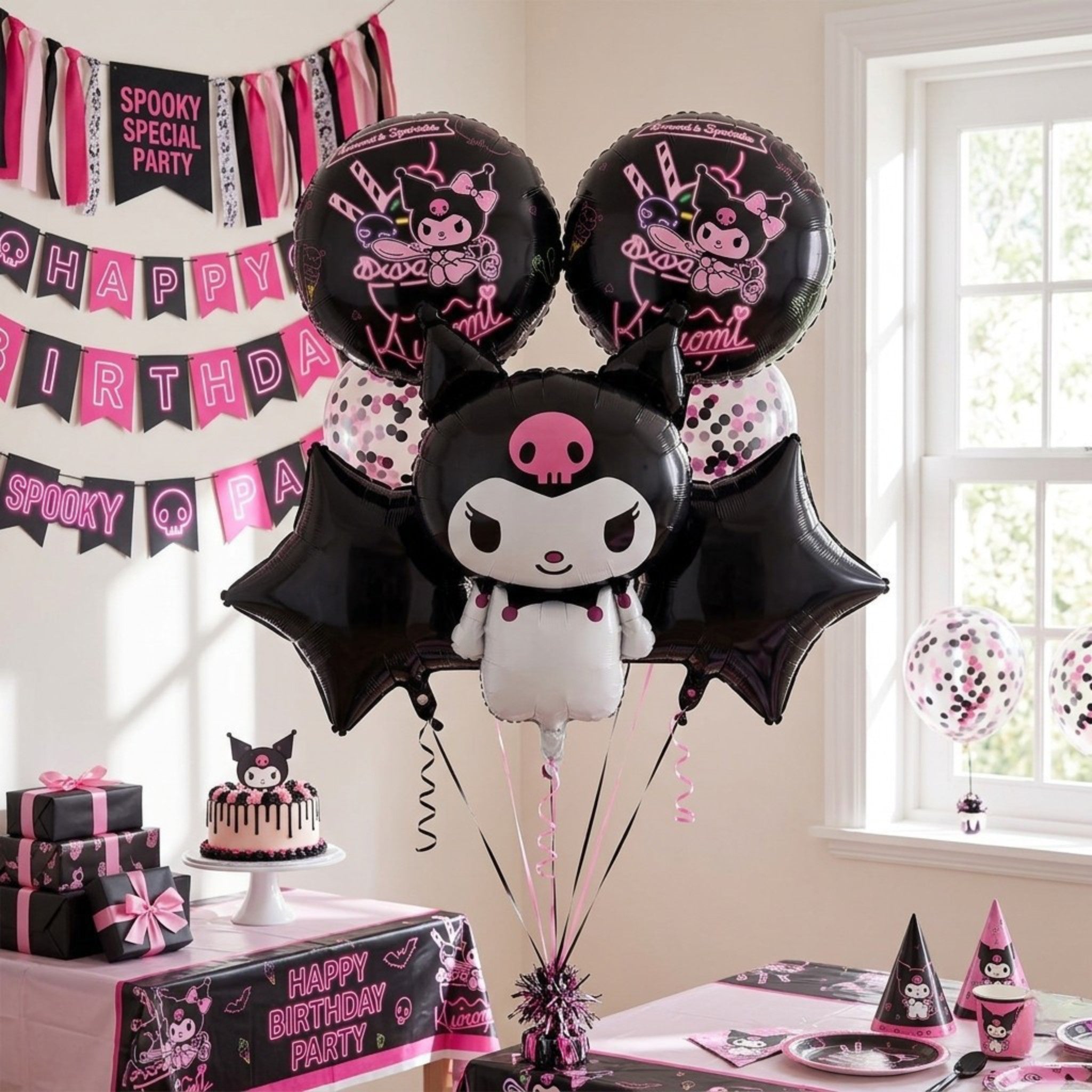 Set de globos Kuromi / 5 Piezas
