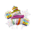 Set de globos Cumpleaños / 5 Piezas