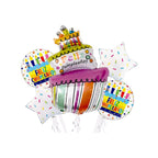 Set de globos Cumpleaños / 5 Piezas