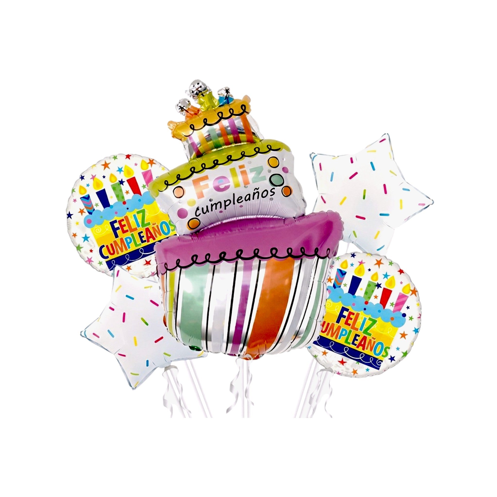 Set de globos Cumpleaños / 5 Piezas