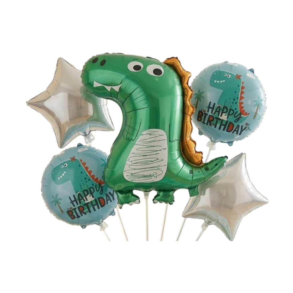 Set de globos Dinosaurios / 5 Piezas