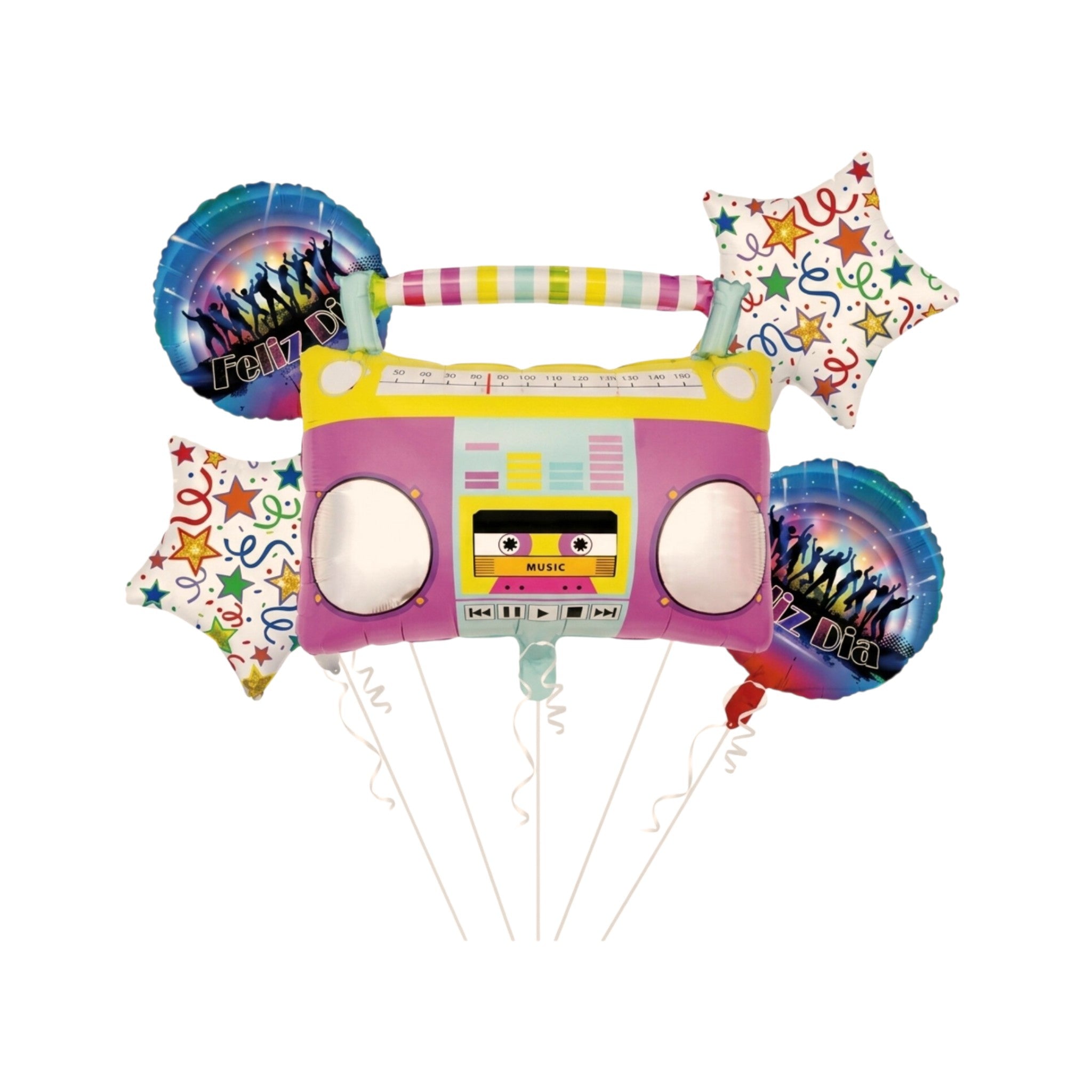 Set de globos Music / 5 Piezas