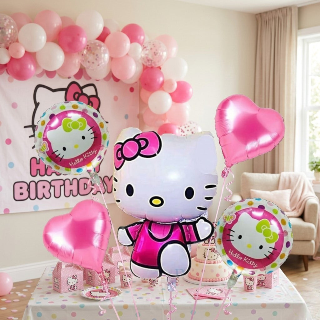 Set de globos Kitty / 5 Piezas