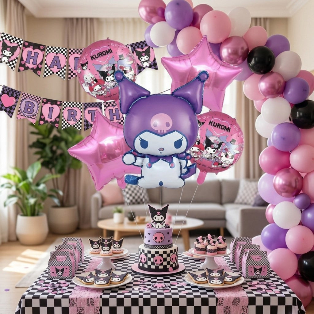 Set de globos Kuromi / 5 Piezas