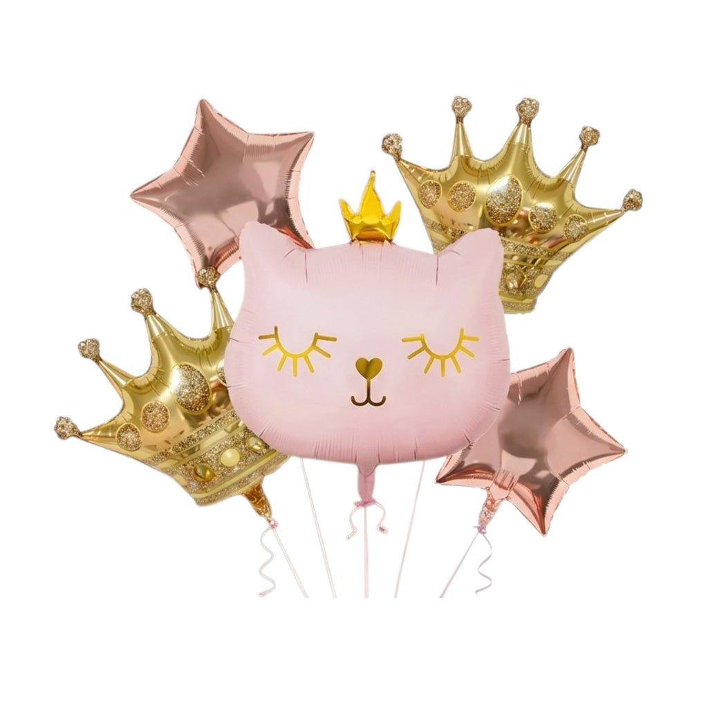 Set de globos Gato / 5 Piezas