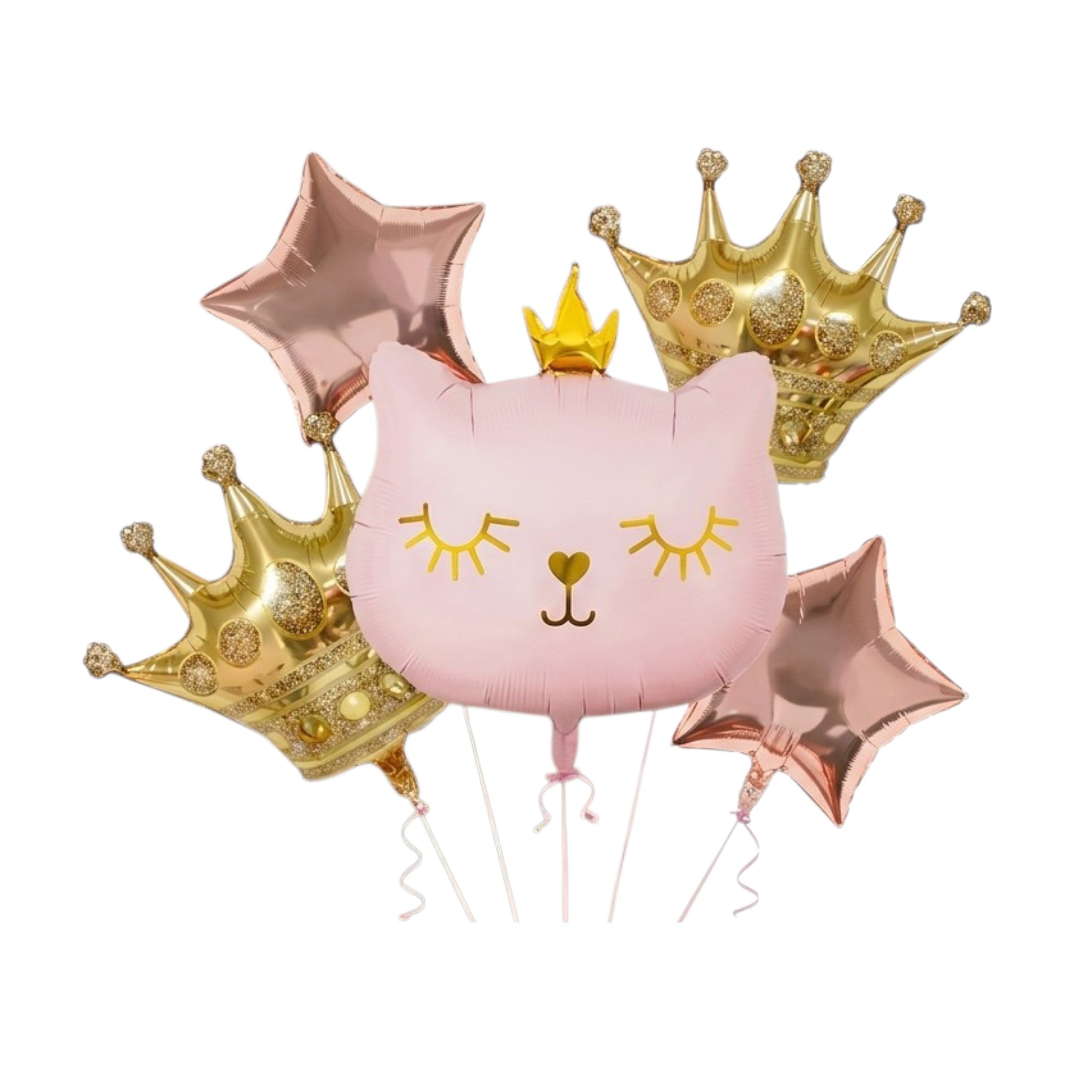 Set de globos Gato / 5 Piezas