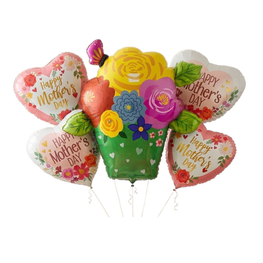 Set de globos Mamá / 5 Piezas