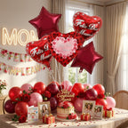Set de globos Mamá / 5 Piezas