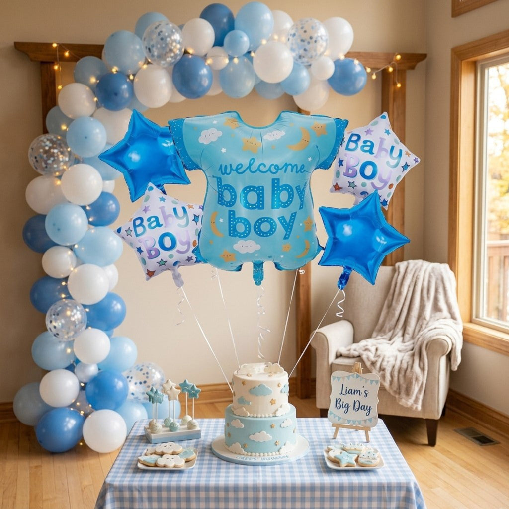Set de globos Baby Boy / 5 Piezas