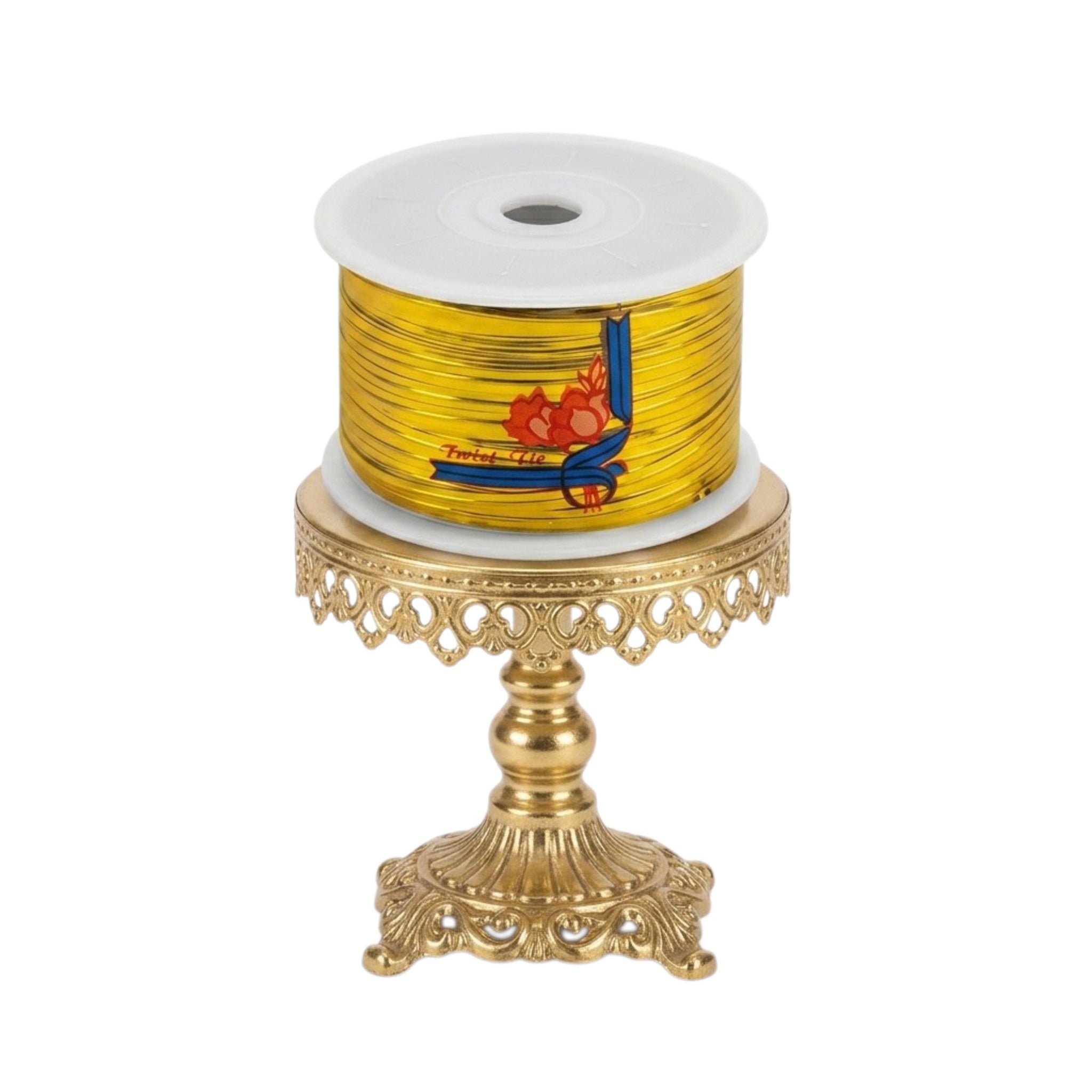Rollo de alambre metálico color dorado