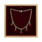 Collar fantasía, cerezas