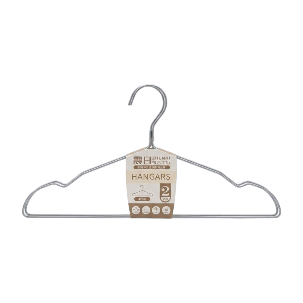 Paquete de 2 perchas metálicas ZHENRI