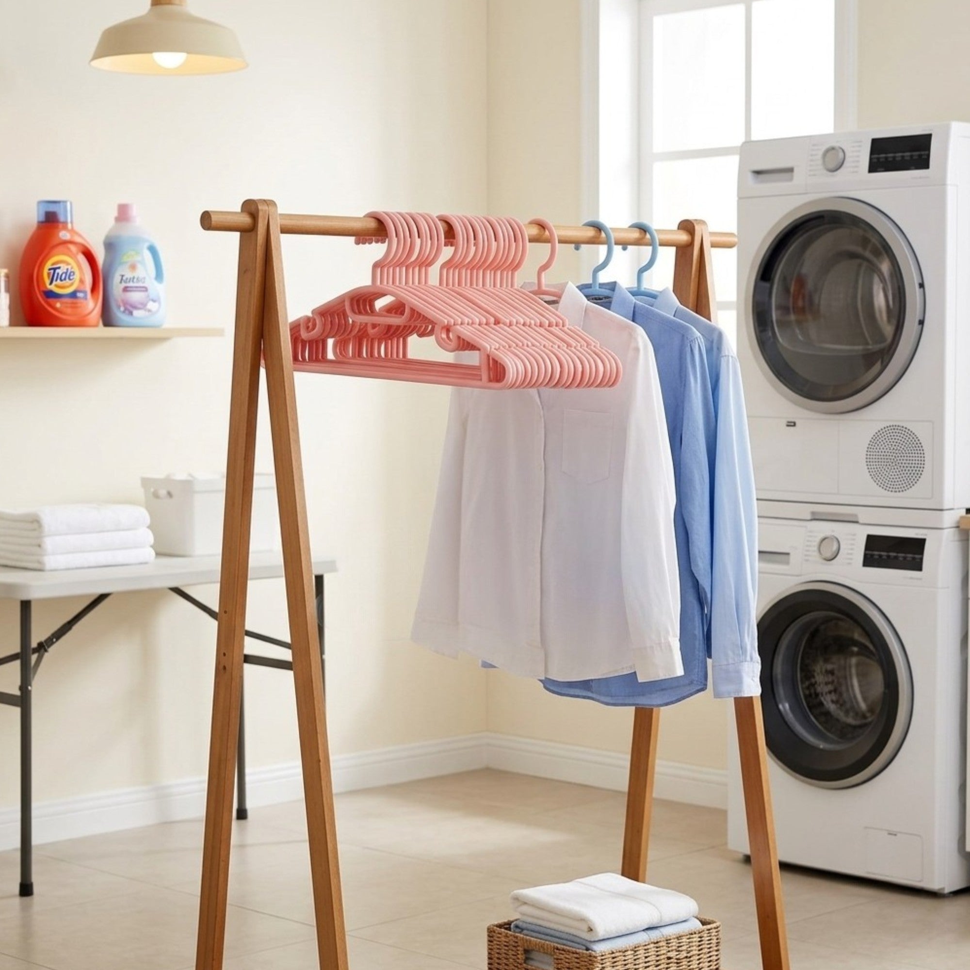 Paquete de 5 perchas plásticas