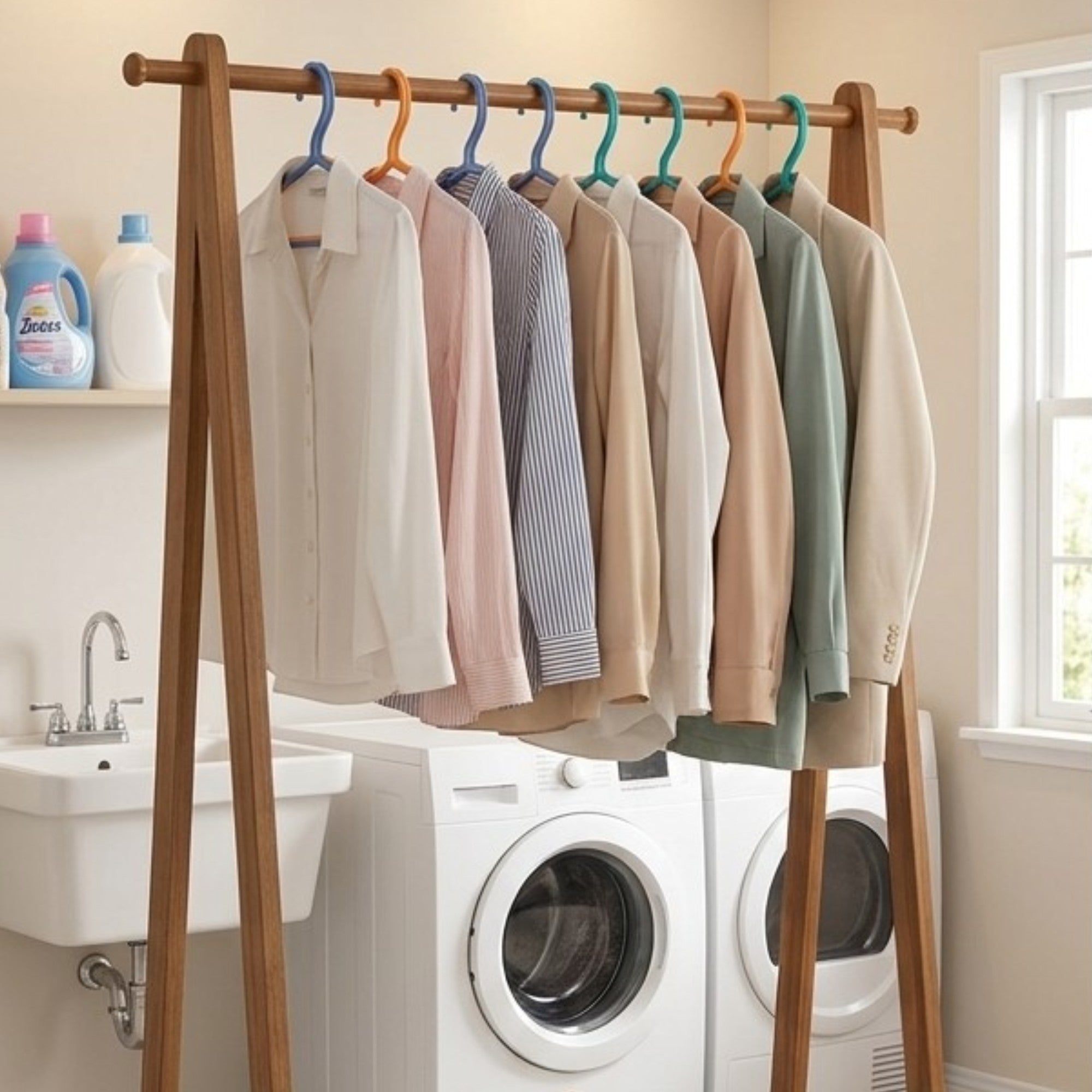 Paquete de 5 perchas plásticas YOMH