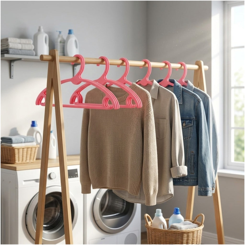 Paquete de 5 perchas plásticas ZHENRI