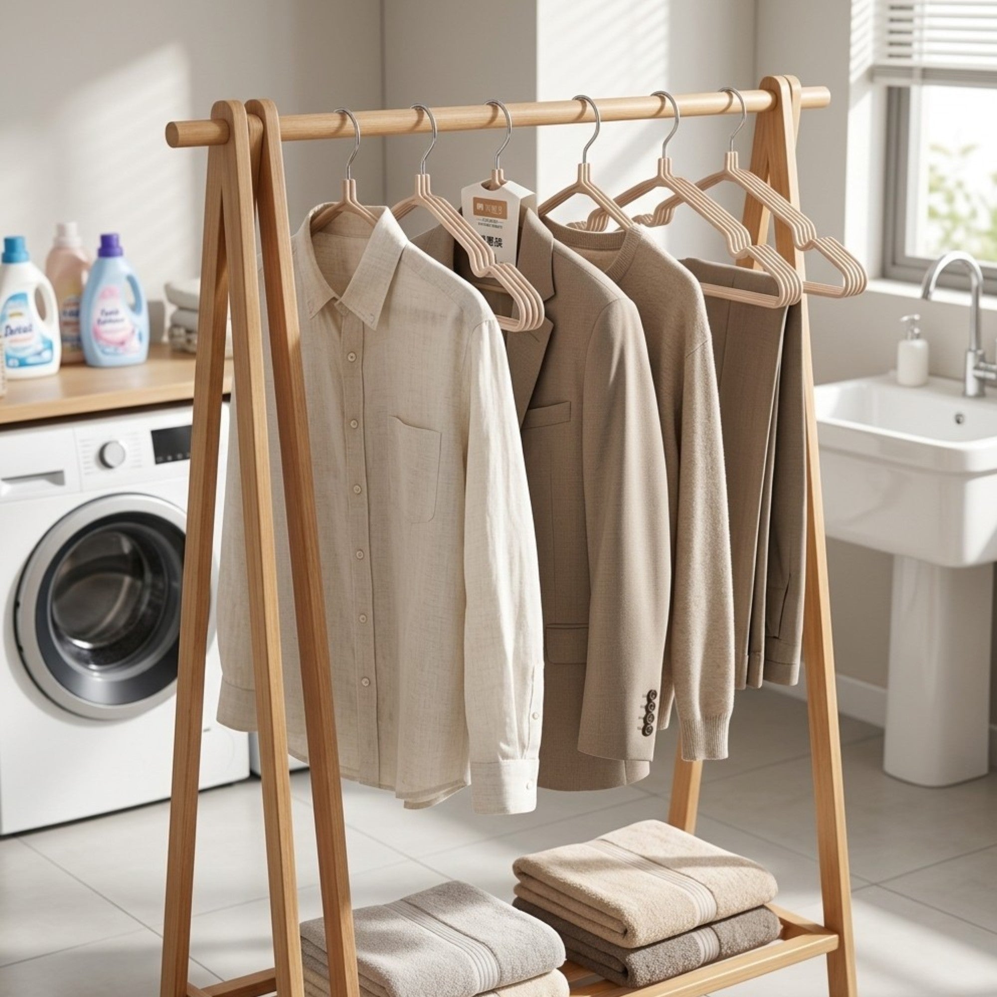 Paquete de 10 perchas metálicas QYS