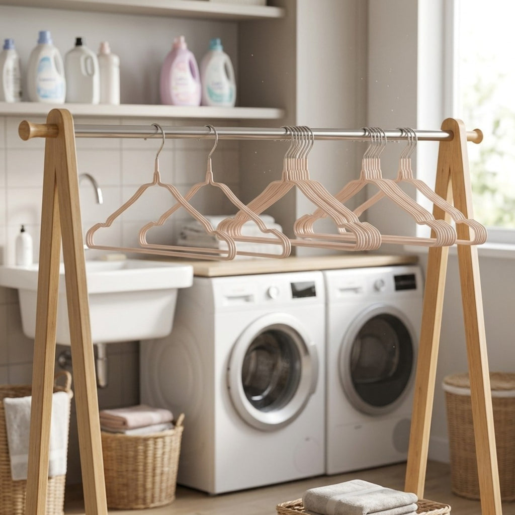 Paquete de 8 perchas metálicas QYS
