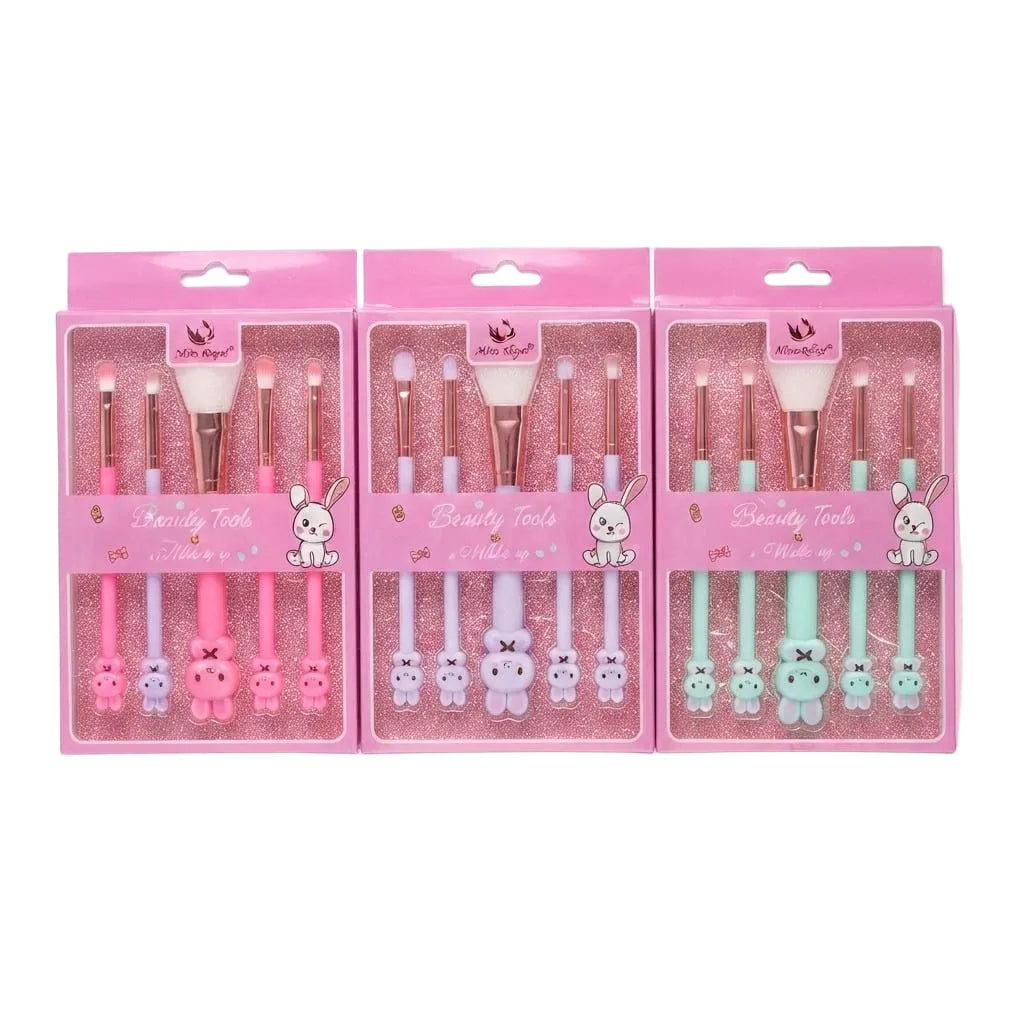 Set de brochas con diseño de conejito