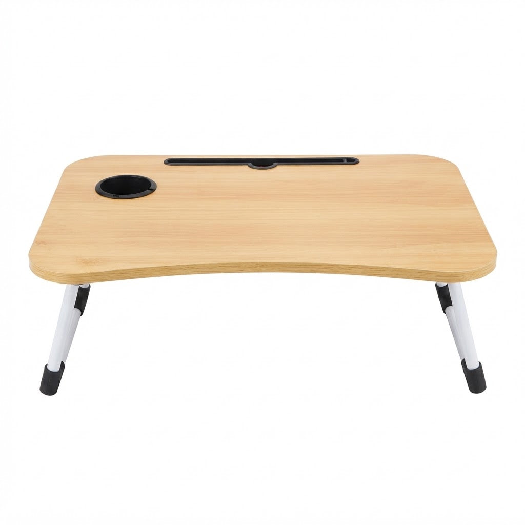 Mesa plegable portátil con portavasos y soporte