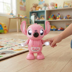 Juguete bailarín ángel y stitch con luces y música