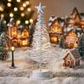 Árbol de navidad espiral blanco LED