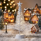 Árbol de navidad espiral blanco LED