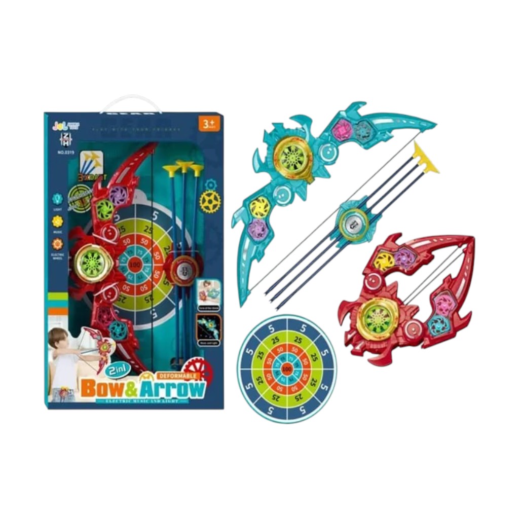 Set de arco y flechas transformable 2 en 1
