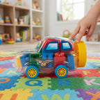 Set de bloques de construcción en carrito