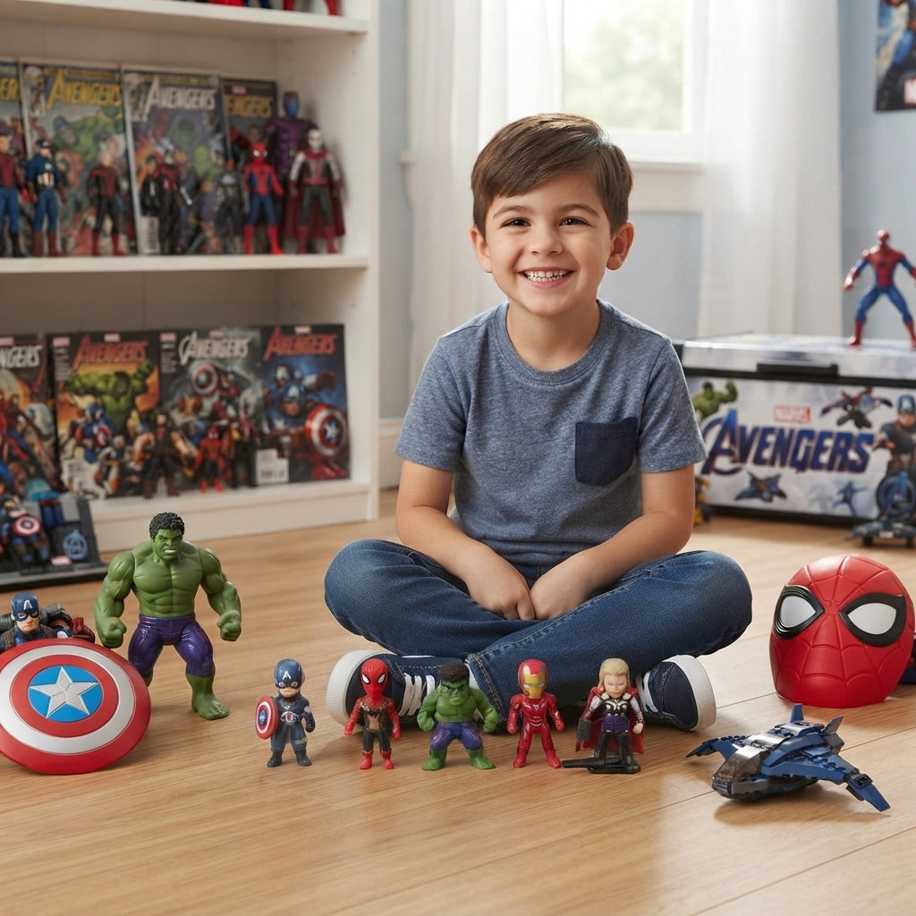 Set de 5 figuras de acción avengers