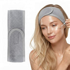 Banda facial de felpa con velcro ajustable