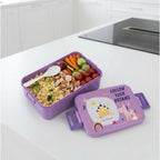 Lonchera bento infantil con diseños variados