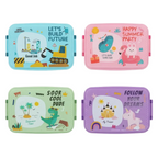 Lonchera bento infantil con diseños variados