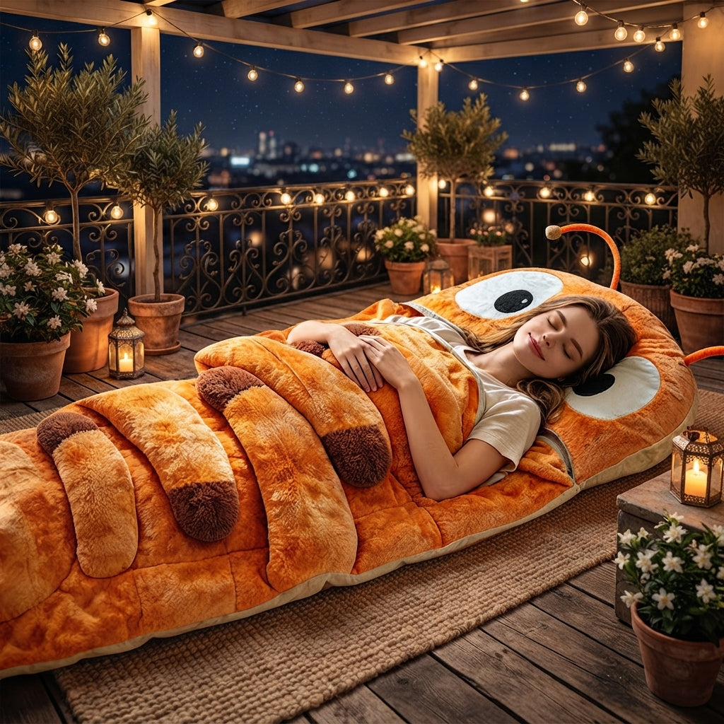 Saco de dormir de oruga