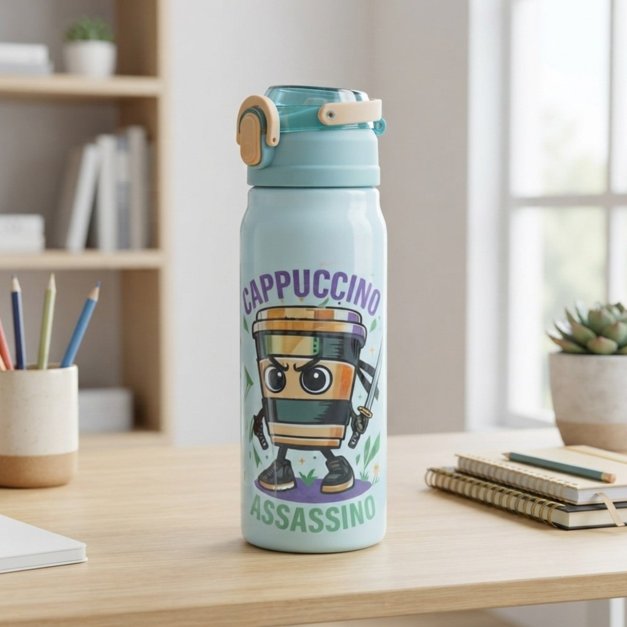 Botella Brainrot, plástica 1L