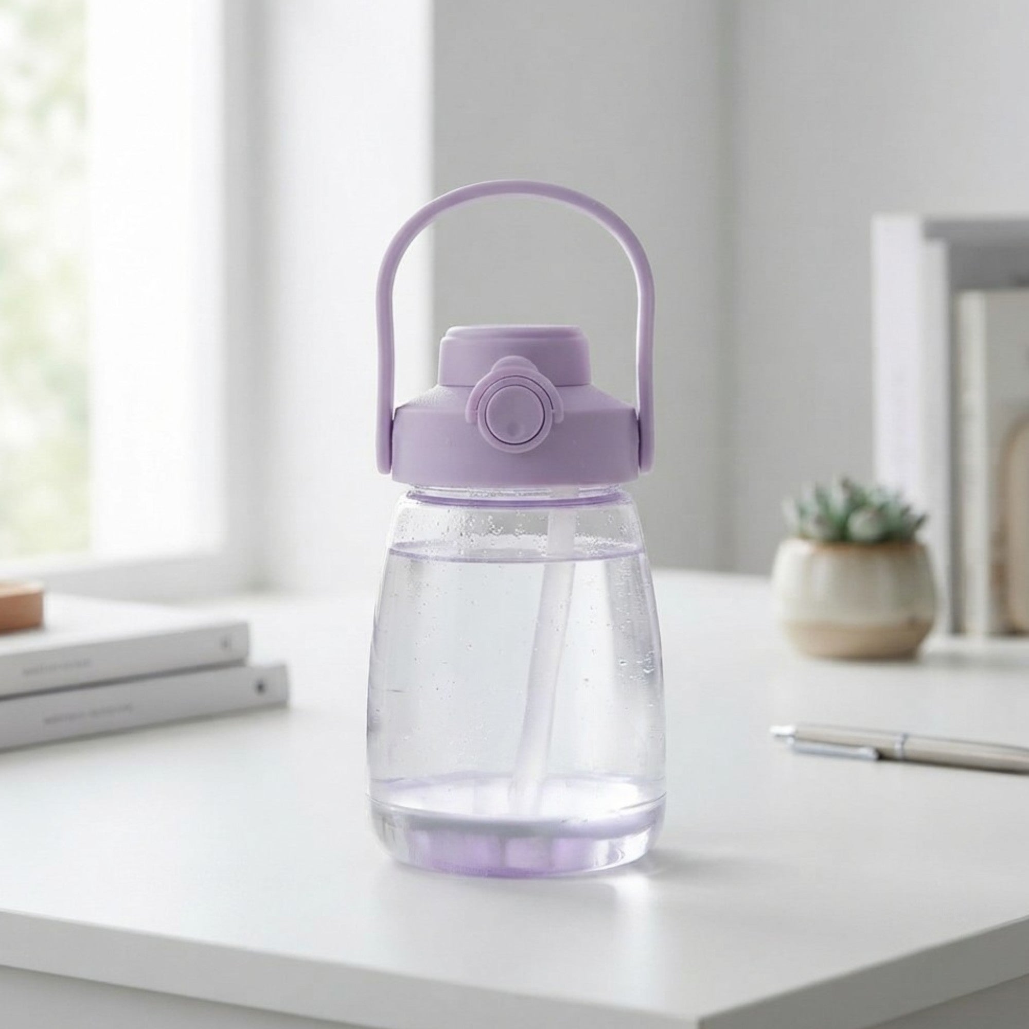 Botella con asas, plástica 1L