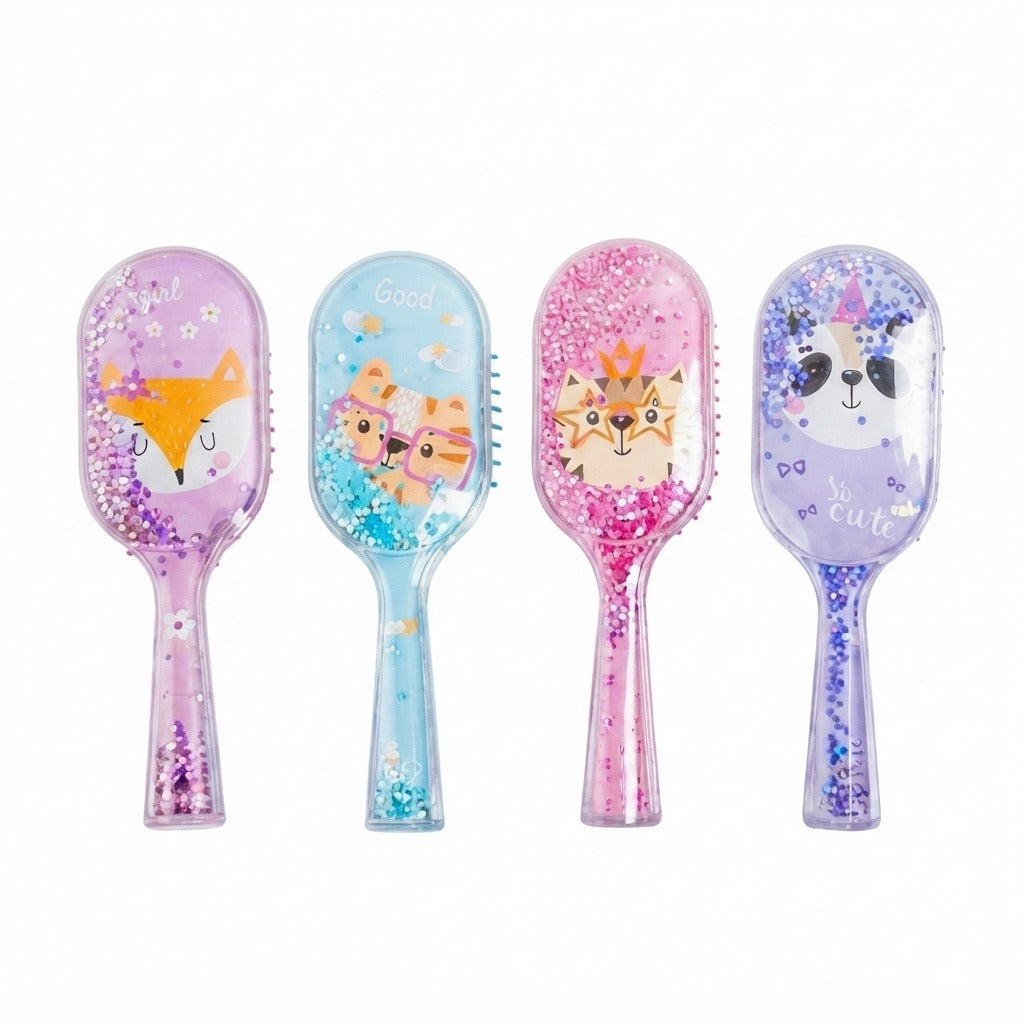 Cepillo de pelo infantil con glitter