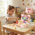 Set de cocina portátil 28 piezas en bolso de gatito