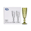 Set de 6 copas de cristal tallado