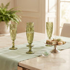 Set de 6 copas de cristal tallado