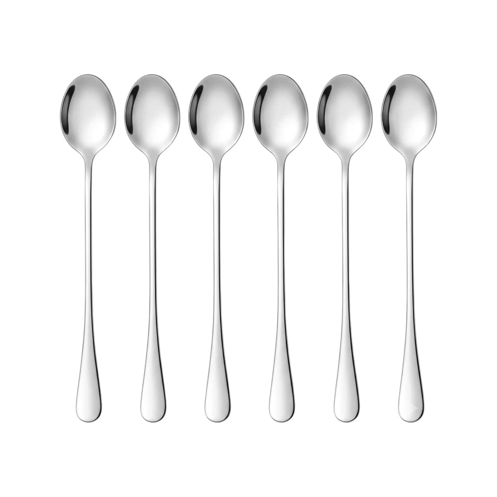 Set de cucharas bar / 6 piezas, color plateado