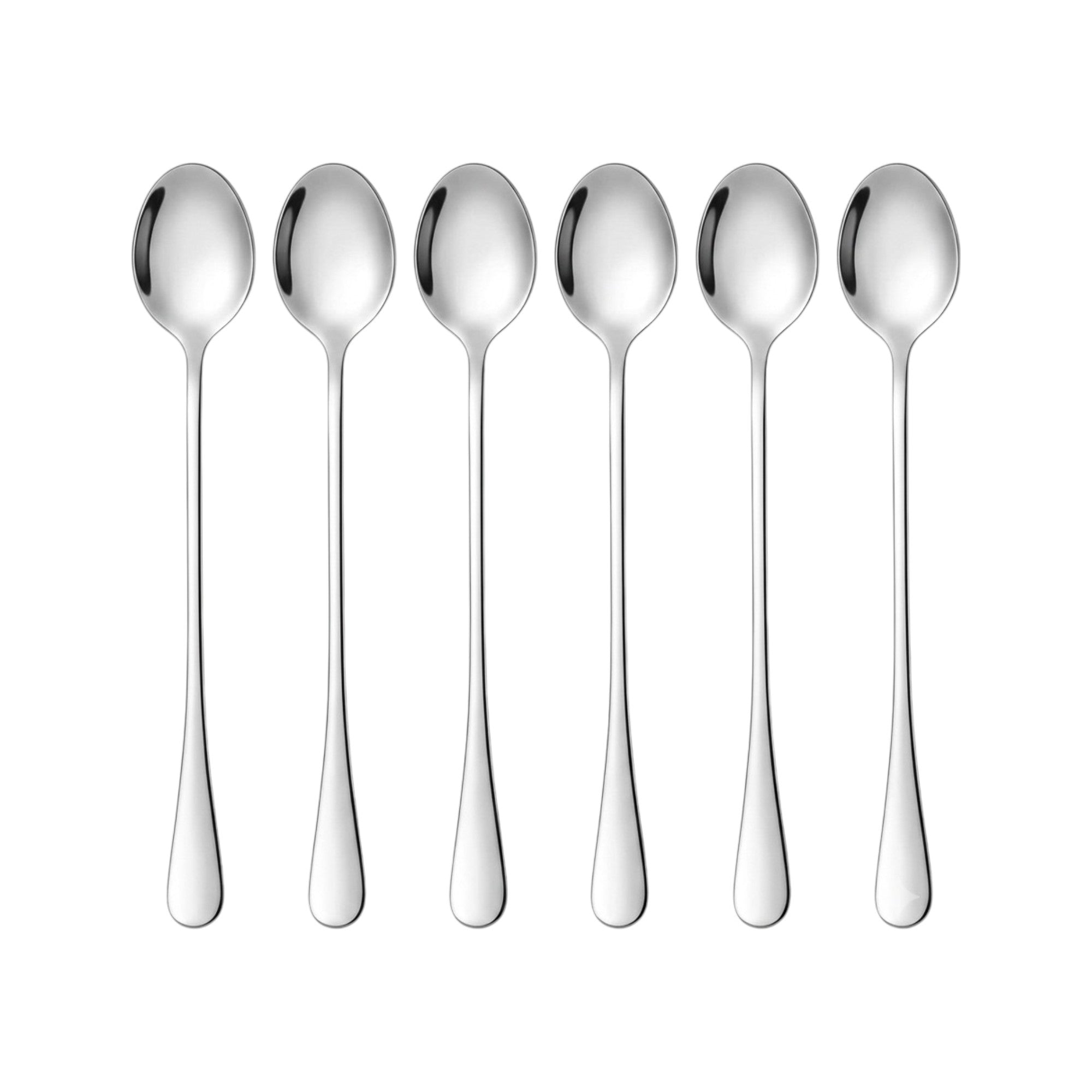 Set de cucharas bar / 6 piezas, color plateado