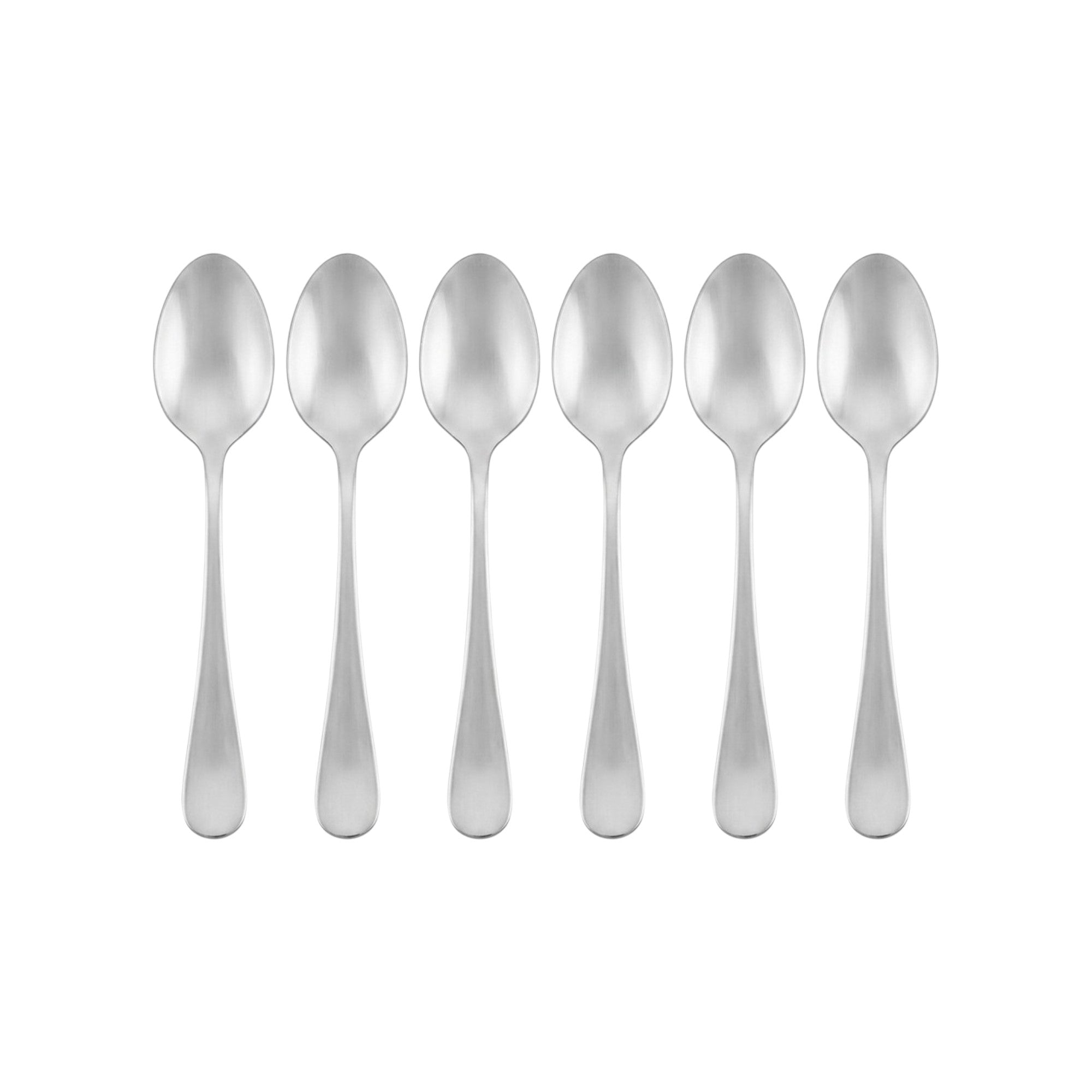 Set de cucharas de té / 6 piezas, color plateado